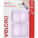 VELCRO BRAND 25559 STICK ON STRIPS 25 X 50MM PACK 6 WHITE