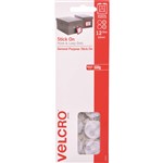 VELCRO 43032 HOOK AND LOOP DOTS 22MM WHITE PACK 12