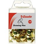 ESSELTE 45100 DRAWING PINS 1204150 BRASS 10 DIAMETER HEAD PK150