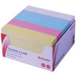 ESSELTE 451215 SYSTEM CARDS RULED 127 X 76MM PACK 500 ASSORTED