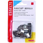 ESSELTE 45199 NALCLIP STAINLESS STEEL REFILL CLIPS SMALL PK50