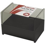 SWS 45866 SYSTEM CARD FILE BOX 102 X 152MM BLACK