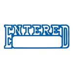 XSTAMPER 5012050 1205 ENTEREDDATE BLUE