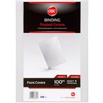 GBC BCP300CL100 POLYPROPYLENE BINDING COVER A4 200 MICRON FROSTED CLEAR PK100