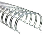 GBC BE34W8S100 WIRE BINDING COILS 8MM 34 LOOP SILVER BX100