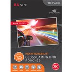 GBC BL125MHSA4 HIGH SPEED POUCH A4 125 MICRON PK100