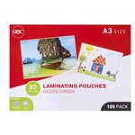 GBC BL80MA3 LAMINATING POUCH A3 GLOSS 80 MICRON PACK 100
