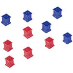 QUARTET QT7511 EXTRA STRONG MAGNETS SQUARES PACK 10
