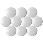QUARTET BUTTONS MAGNETIC 20MM WHITE PACK 10