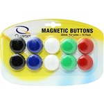 QUARTET QTTMB30ASSTD MAGNETIC BUTTONS 30MM 10 PACK ASSORTED