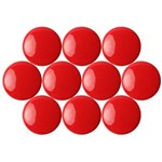 QUARTET QTTMB3100 MAGNETIC BUTTONS 30MM 10 PACK RED