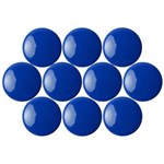 QUARTET MAGNETIC BUTTONS 30MM BLUE PACK 10