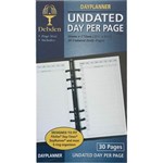 DAYPLANNER PERSONAL EDITION DAILY NONDATED REFILL 6 RING 172 X 96MM 60 PAGES