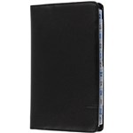 DEBDEN DAYPLANNER PERSONAL EDITION 172 X 96MM GENUINE LEATHER BLACK