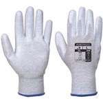 PORTWEST A199 ANTISTATIC PU PALM GLOVE GREY XXL