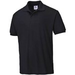 PORTWEST B210 NAPLES MENS POLO SHIRT BLACK M
