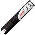 UNI PWE8K CHALK MARKER CHISEL TIP 8MM BLACK