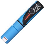 UNI PWE8KLB CHALK MARKER CHISEL TIP 8MM LIGHT BLUE