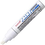 UNI PX30BWH PAINT MARKER CHISEL TIP 8MM WHITE