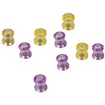 QUARTET QT7509 MAGNET CIRCLES EXTRA STRONG PURPLE AND GOLD PACK 10