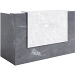 SORRENTO RECEPTION COUNTER DESK 1800 X 840 X 1150MM MARBLE CHARCOALMARBLE GREY