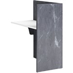 SORRENTO RECEPTION COUNTER DESK RETURN ONLY 900 X 600 X 1150MM MARBEL CHARCOAL