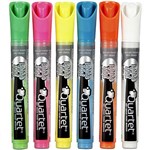 QUARTET QTMLEDAS6 LED AND GLASS MARKERS 6 ASSORTED COLOURS