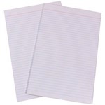 QUILL 01840 BANK RULED PAD 90 LEAF 60GSM FOOLSCAP WHITE
