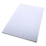 QUILL 01092 OFFICE PAD RULED BOTH SIDES SUPER BOND A4 60GSM 100 LEAF WHITE