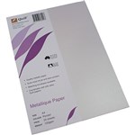QUILL 06022 METALLIQUE PAPER A4 120GSM PERIDOT PACK 25