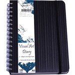 QUILL VISUAL ART DIARY 125GSM 120 PAGE A5 PP BLACK