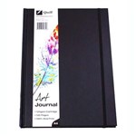 QUILL ART JOURNAL HARD COVER 125GSM 120 PAGES A4 BLACK