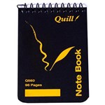 QUILL 10560 Q560 SPIRAL NOTEBOOK TOP OPENING 112X77MM 96 PAGE