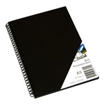 QUILL VISUAL ART DIARY 110GSM 90 PAGE A5 PP BLACK