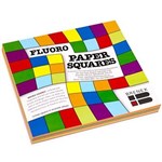 BRENEX 80330 FLUORO SQUARE PAPER 127 X 127MM SINGLE SIDED ASSORTED PACK 100