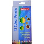BELGRAVE HEXAGONAL COLOURED PENCIL ASSORTED PACK 12