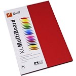 QUILL 90060 XL MULTI COVER PAPER A4 80GSM RED PK100