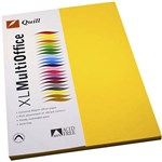 QUILL 90068 XL MULTI COVER PAPER A4 80GSM SUNSHINE YELLOW PK100