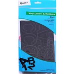 QUILL 90242 BOARD ACCESSORIES 25MM VINYL LETTERS BLACK PACK 100