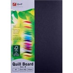 QUILL 90340 XL MULTIBOARD 210GSM A4 BLACK PACK 100