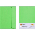 QUILL 93007 C6 COLOURED ENVELOPES LIME PACK 25