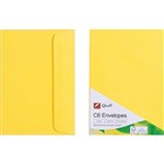 QUILL 100850257 C6 COLOURED ENVELOPES LEMON PACK 25