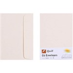 QUILL 93020 XL COLOURED ENVELOPE C6 114X162MM 80GSM CREAM PK25