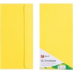 QUILL 94019 COLOURED ENVELOPES DL LEMON PACK 25