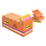 3M R33018SSAUCP POSTIT SUPER STICKY POPUP NOTES 75X75MM RIO DE JANIERO COLLECTION CABINET PK18