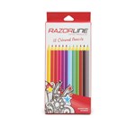 RAZORLINE COLOUR PENCILS ASSORTED PACK 12