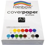 RAINBOW COVER PAPER 125GSM A3 WHITE PACK 500