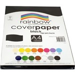 RAINBOW FCPA4100BL COVER PAPER A4 125GSM BLACK PK100