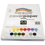 RAINBOW FCPA4100WH COVER PAPER 125GSM A4 WHITE PACK 100
