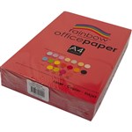 RAINBOW ROPA4500RE OFFICE PAPER A4 80GSM 500 SHEETS RED